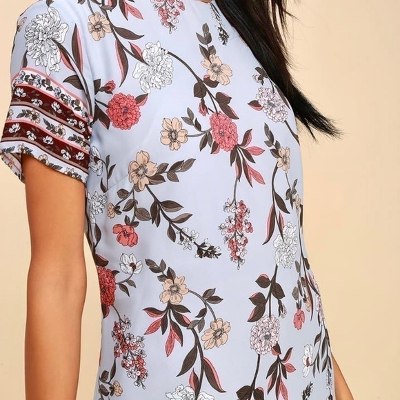Lulu’s Boho “Floral Flirt” Cute Tshirt Shift Dress - Picture 11 of 13